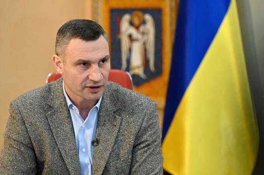 Burgemeester Vitali Klitsjko van de Oekraïense hoofdstad Kiev.
