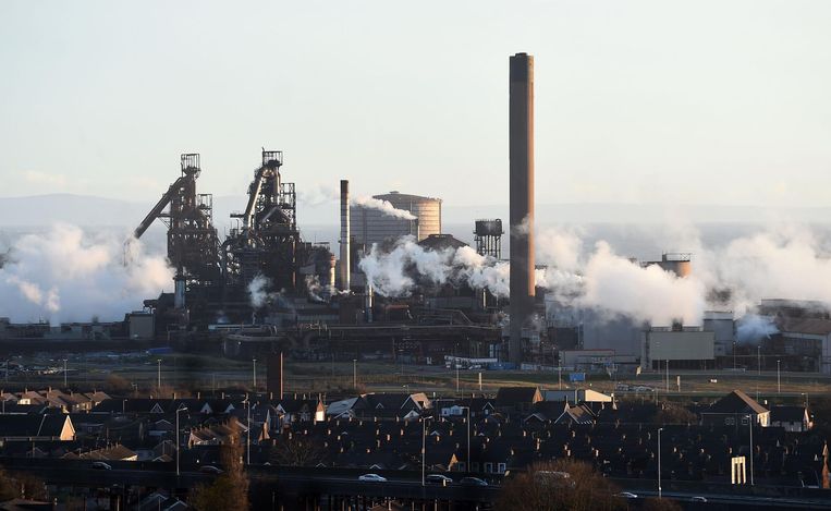De staalfabriek van Tata Steel in Zuid-Wales, waar het gros van de 12.000 werknemers van Tata Steel in Engeland werkzaam is. Beeld anp