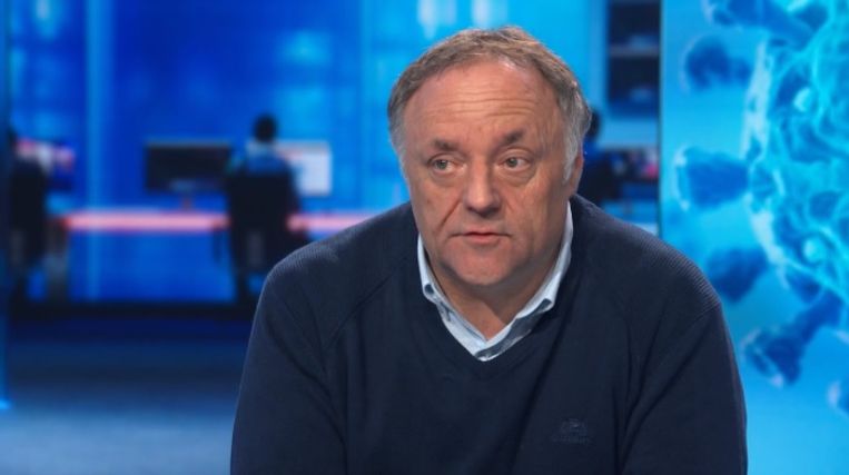 Viroloog Marc Van Ranst. Beeld VTM Nieuws