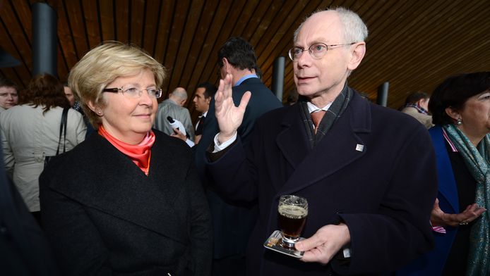 Herman Van Rompuy met zijn vrouw in 2012.