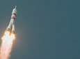 Sojoez-raket ter ere van eerste ruimtereiziger op weg naar ruimtestation ISS