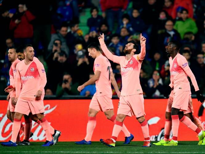 Barcelona kroont zich tot winnaar van het Spaanse voetbalweekend na uitzege bij Getafe: Messi en co staan vijf punten los in La Liga
