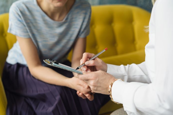 Foto ter illustratie. Mensen met borderline worden onder meer behandeld met (cognitieve) gedragstherapie. Na een succesvolle behandeling kan de diagnose komen te vervallen.