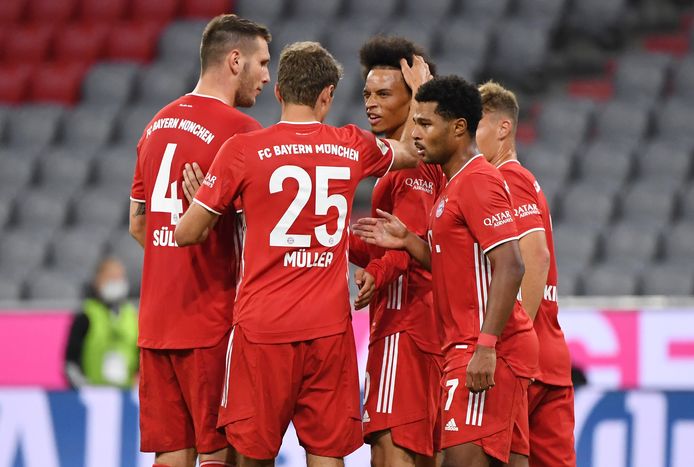 Bayern viert een van de acht goals.