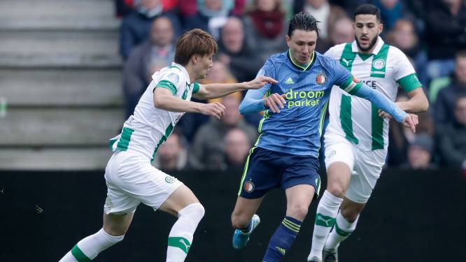 Feyenoord pakt met hangen en wurgen punt bij FC Groningen