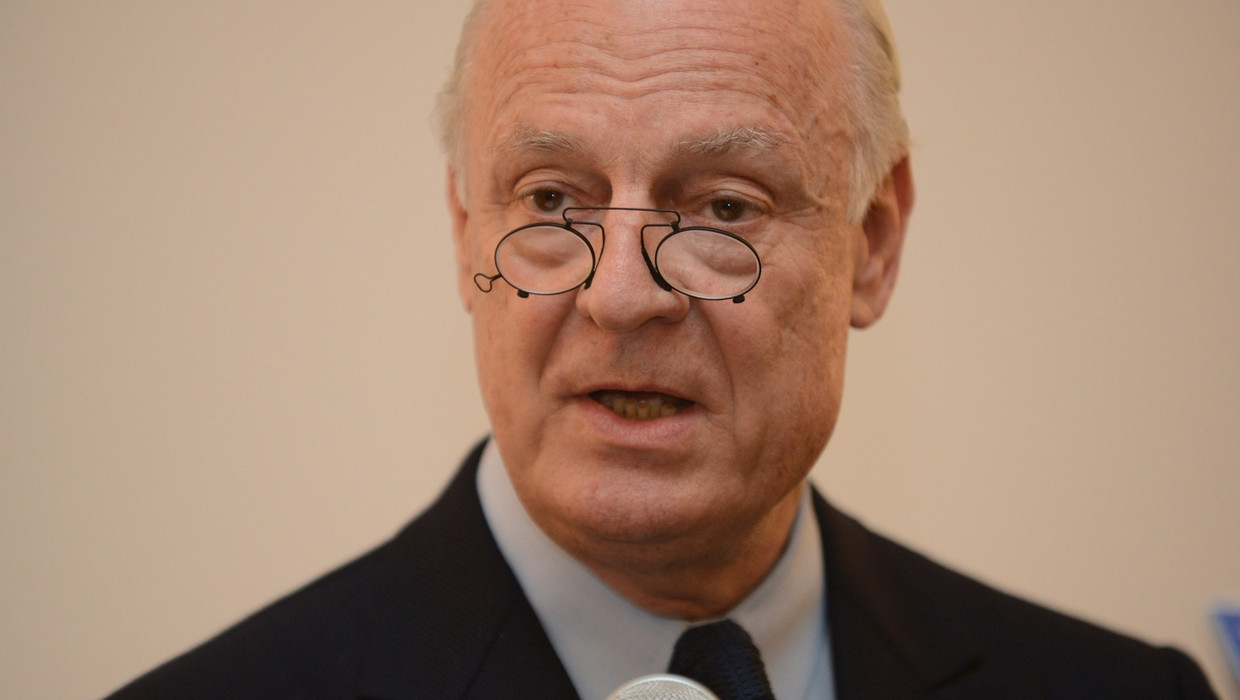 De Zweeds-Italiaanse diplomaat Staffan de Mistura. Beeld AFP