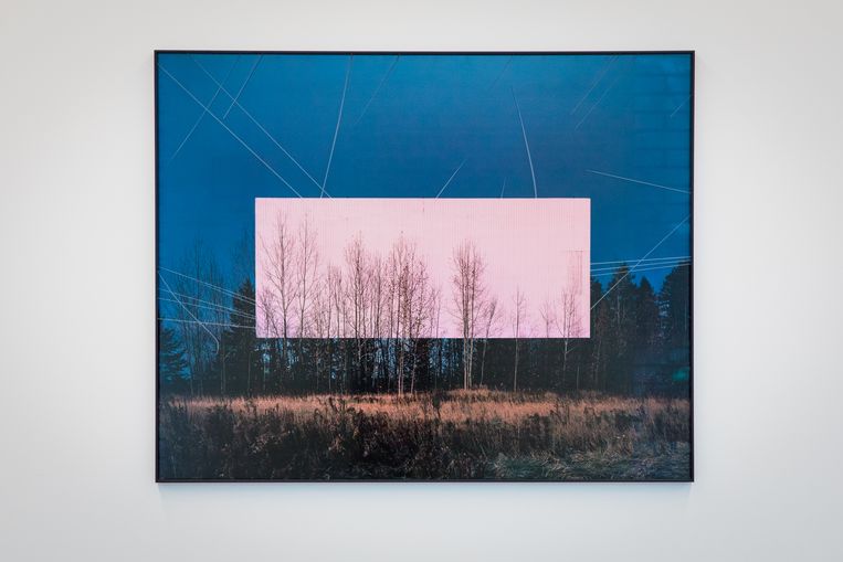 Philippe Braquenier, ‘The planes help to prove the plane’ (2018). Beeld Galerie Ravestijn/Natascha Libbert