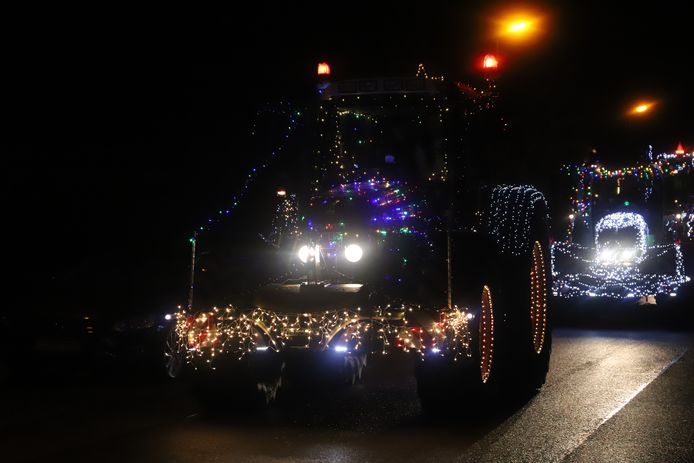 Verlichte tractoren Pajottenland