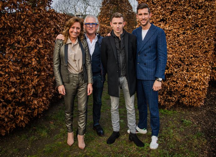 De familie Martens van beddenzaak Beets Patteet was te zien in 'The Sky is the Limit': Jopi en Katty en hun zonen Jori en Maxim