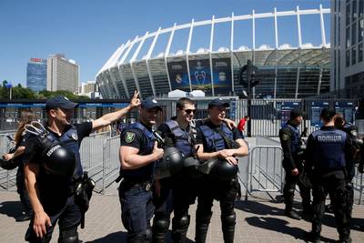Bomalarm in finalestad Kiev ingetrokken