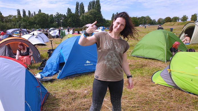 Evelyne Roos uit Herent is ‘héél enthousiast’ om nog eens op een festival te zijn.