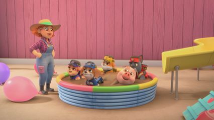 10. De crew bouwt een varkensstal & De crew bouwt een grote startbaan