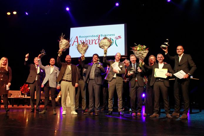 Roosendaal : uitreiikng Business Awards   foto: Pix4profs/Gerard van Offeren
alle winnaars bijeen