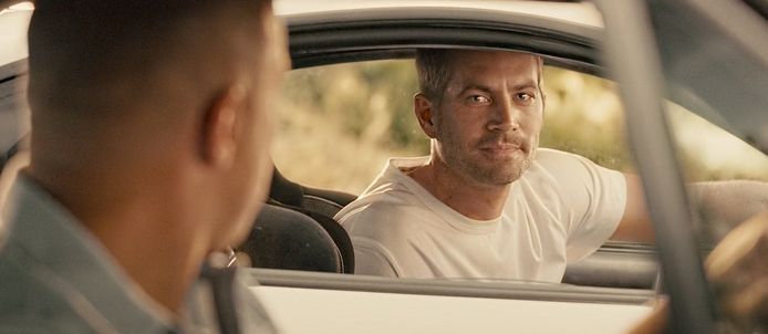 Paul Walker in zijn laatste film, 'Fast & Furious 7'.