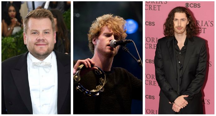 Van links naar rechts: James Corden, Kodaline, Hozier.