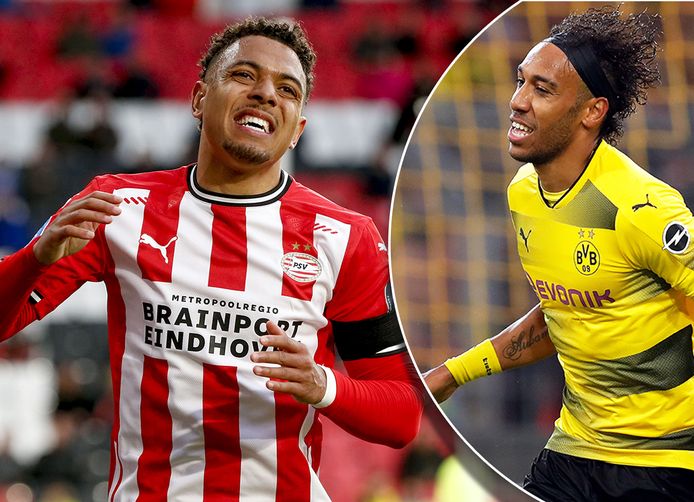 Donyell Malen en Pierre-Emerick Aubameyang.