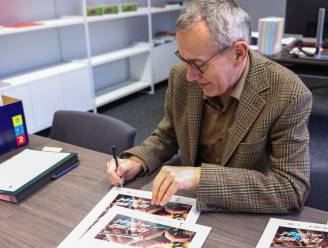 Minister Frank Vandenbroucke en de Voil Jeanet op carnavalsaffiche Bjein Treizen: “En opnieuw groot spandoek op zichtbare plek in Aalst”