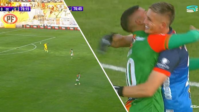 Mogelijk wereldrecord: keeper scoort van 101 meter afstand