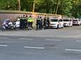 Grote politiemacht op de been in de binnenstad van Breda.