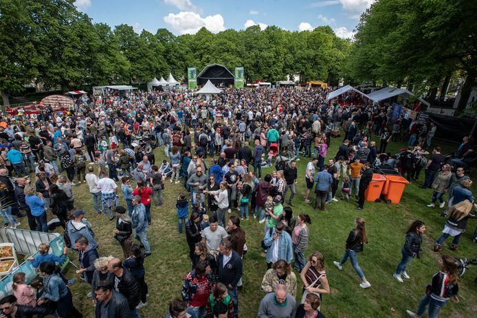 Festival Op de T op het Wilhelminaveld in Bergen op Zoom, foto uit 2018.