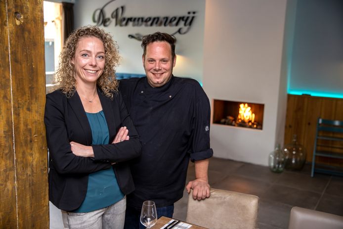 Jan en Marieke van Gestel in hun restaurant De Verwennerij, onderdeel van Hoeve 1827.
