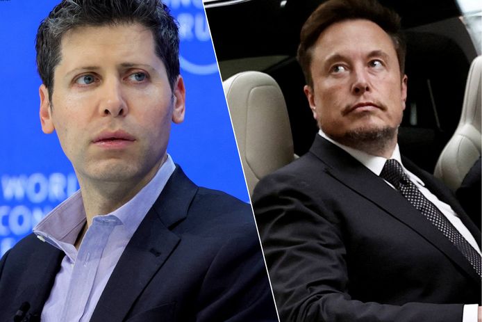 Sam Altman, CEO van OpenAI / Teslabaas Elon Musk.