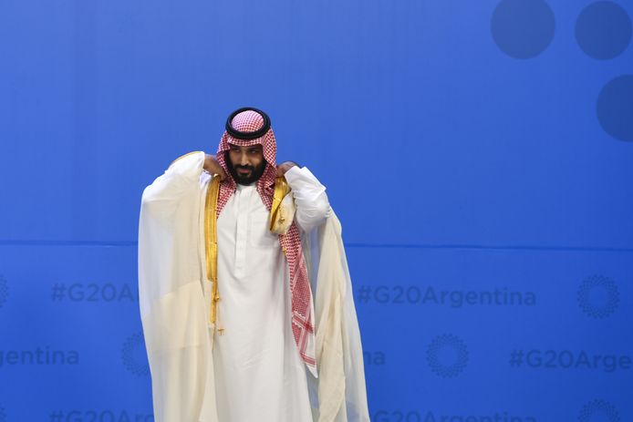 Archiefbeeld, de Saudische kroonprins Mohammed bin Salman bin Abdulaziz al-Saud op de G20-top.