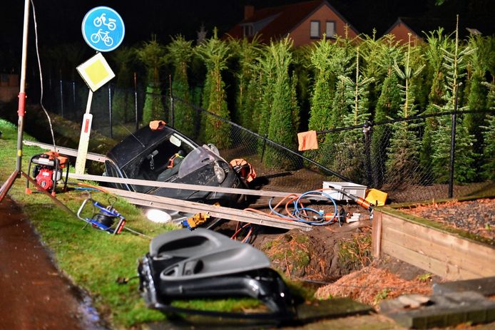 Een persoon raakte gewond bij het ongeluk.