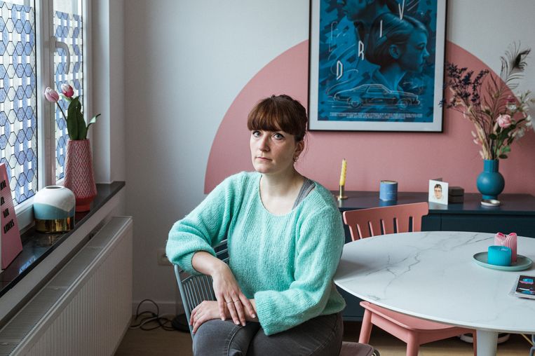 Caroline: 'Uit mijn hoofd komen en iets doen, iets vastpakken: dat helpt.' Beeld Tine Schoemaker