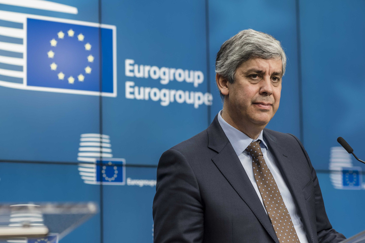 De Portugees Mário Cento, voorzitter van de eurogroep. Beeld ANP