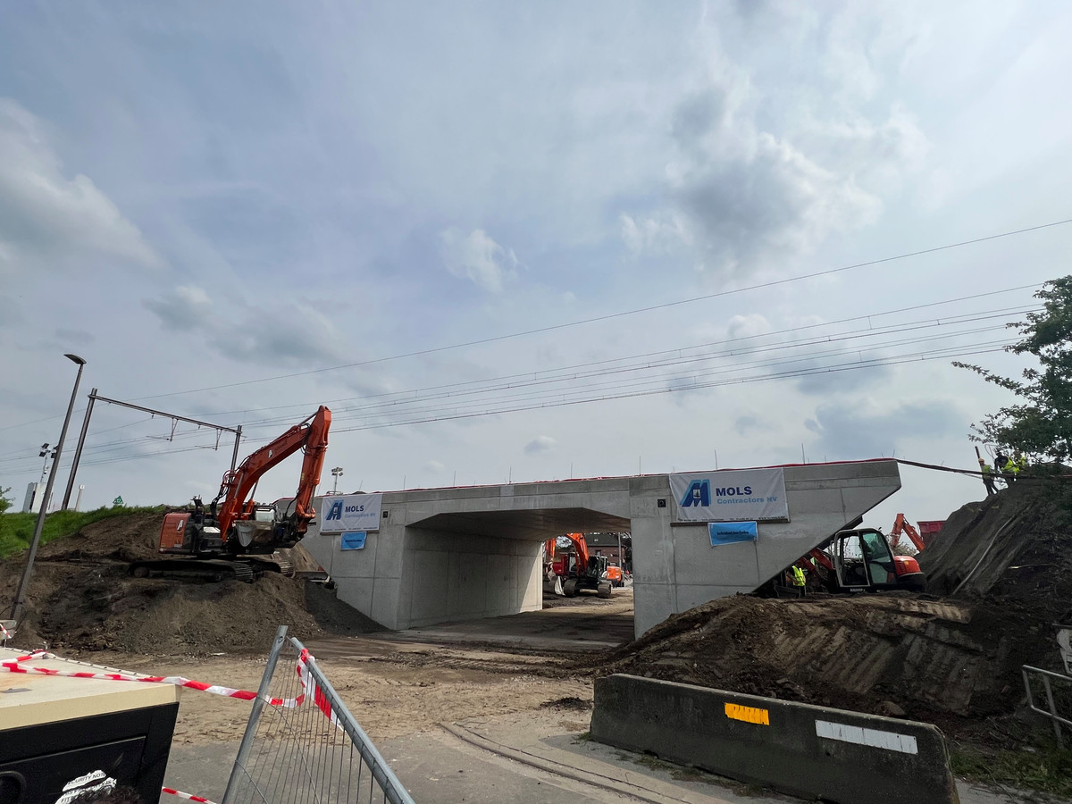 Nieuwe tunnel onder spoorlijn in Ramsdonk
