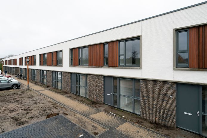 De 21 nieuwe huurhuizen van BrabantWonen aan de Koolzaadweg in Berghem.