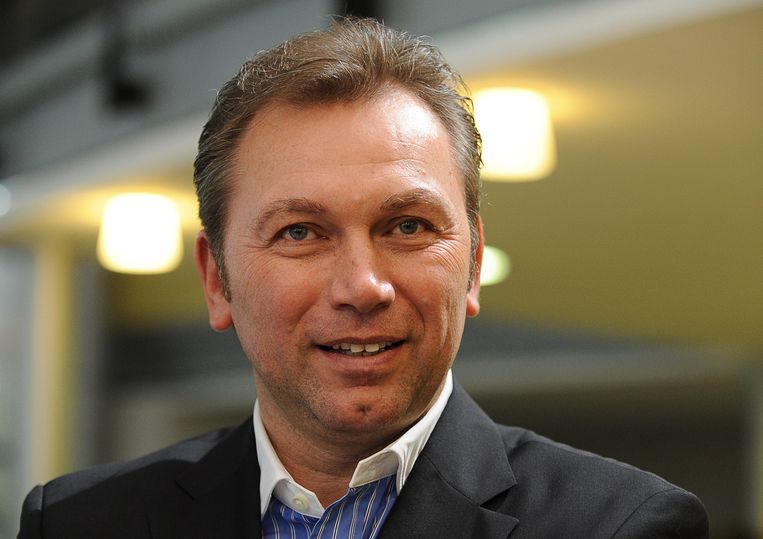Armstrongs voormalige ploegleider Johan Bruyneel, eveneens aangeklaagd door het Amerikaanse ministerie van Justitie. Beeld AFP