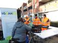 Het mobiel recyclagepark, hier op de markt van Hemiksem.