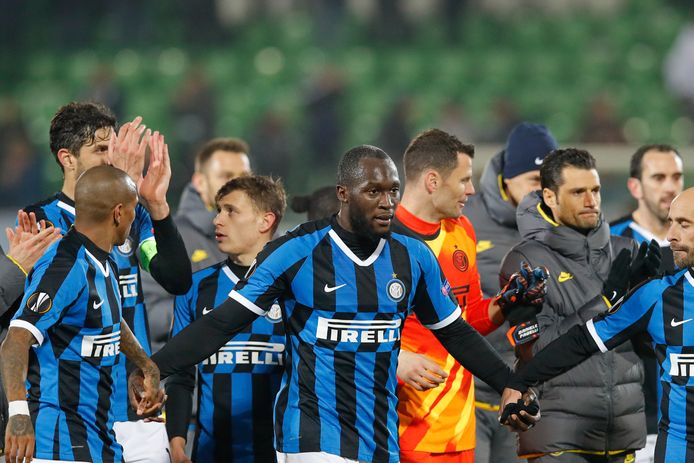 Internazionale viert de 2-0 overwinning uit de heenwedstrijd.