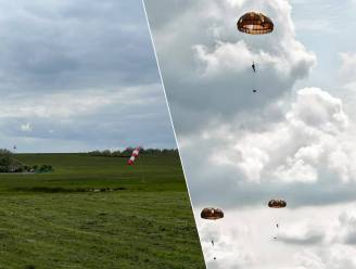 Nederlandse parachutisten storten neer in Diest