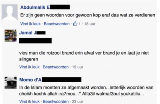 Reacties onder het artikel op Bladna.nl