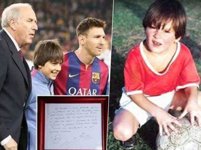 Berucht servet van Messi’s eerste contract geveild voor een monsterbedrag: “Deze jongen moéten we hebben”