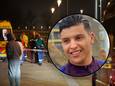 Hulpdiensten aan de Lentse Warande in Nijmegen na het steekincident dat Omar (inzet) het leven kostte.