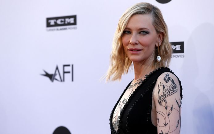 Cate Blanchett op de rode loper van de Life Achievement Awards in Los Angeles op 7 juni 2018.