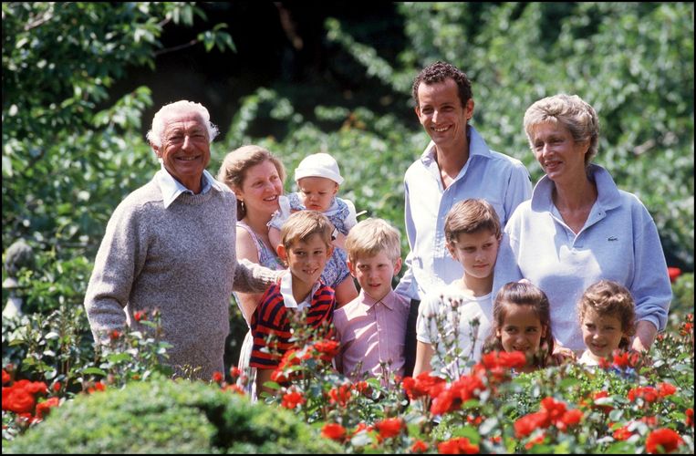 Gli Agnelly nel 1986.  Immagine di Laurent Sola/Gamma-Rabo/Getty 