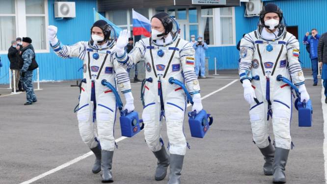 Russische kosmonauten aangekomen bij Amerikaanse collega's in ruimtestation ISS