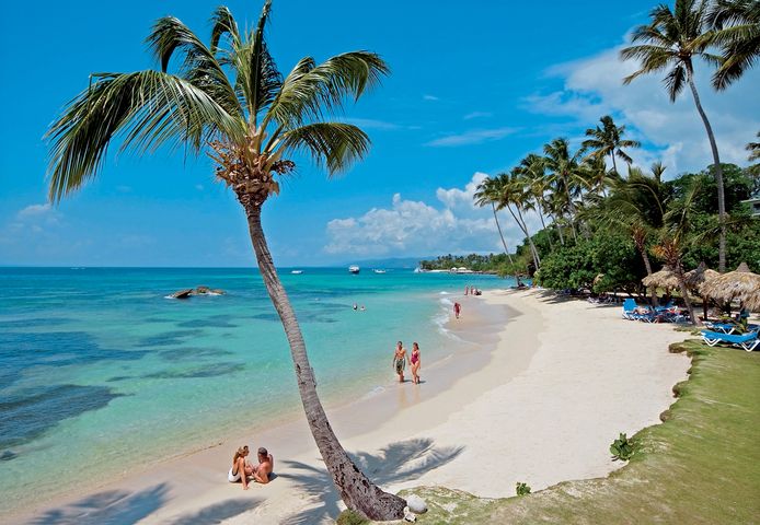 Een strand op de Dominicaanse Republiek.