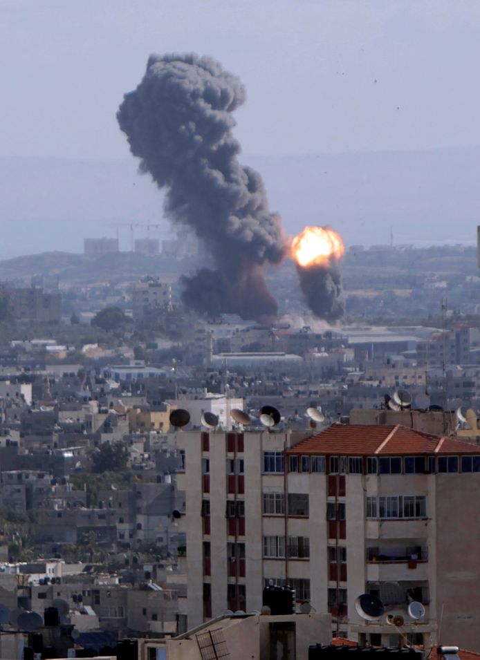 In de Gazastrook werden een tachtigtal doelen bestookt.