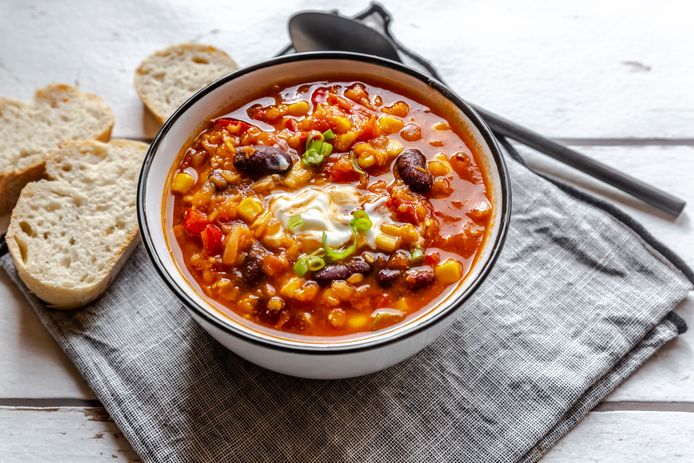 Chili sin carne.