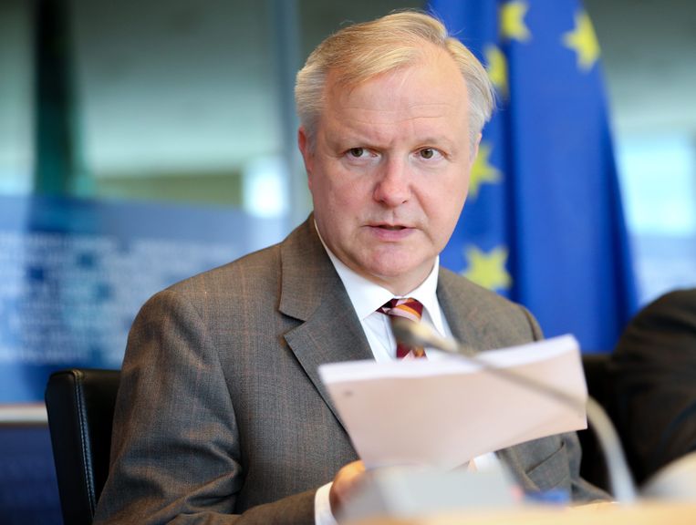 Eurocommissaris Olli Rehn. Beeld epa