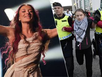 Boegeroep bij optreden Israël, Greta Thunberg opgepakt bij pro-Palestijns protest Eurovisiesongfestival