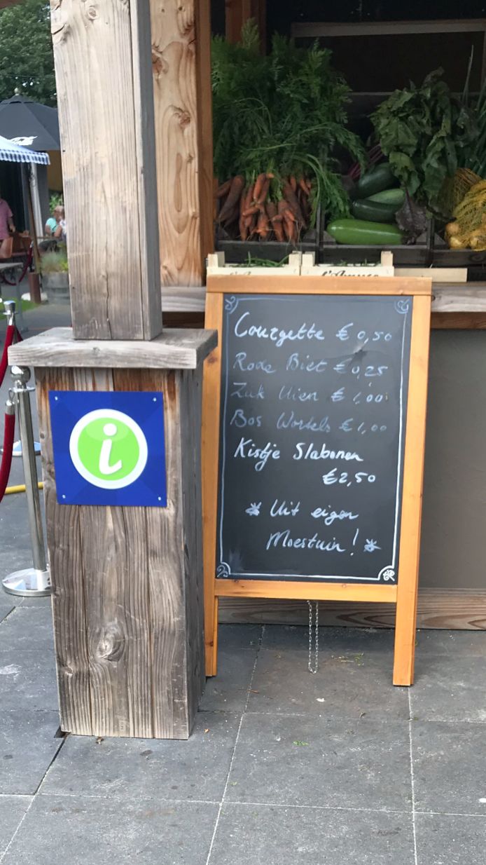 Ook op het menu bij De Helden van Kien: producten uit eigen moestuin.