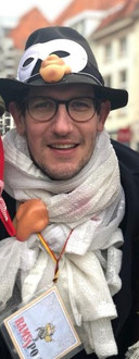 Rob Snepvangers tijdens Vastenavend in Bergen op Zoom