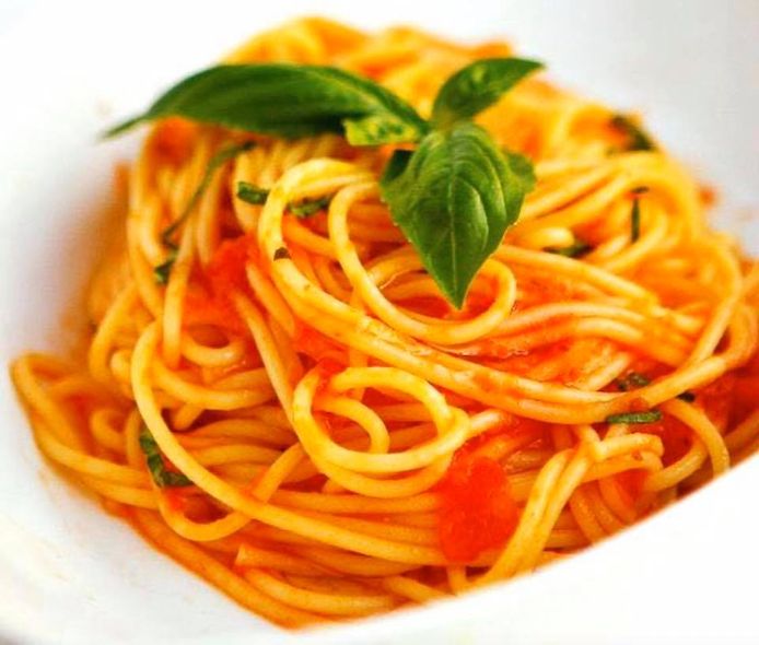 Wat dat je van een spaghetti van O' sole mio?